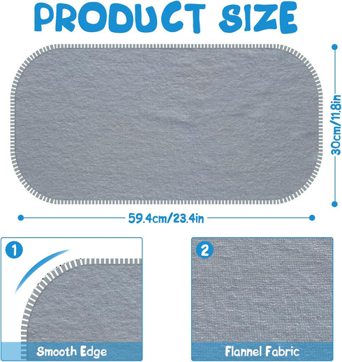CUXFLS (3 Pack) Baby Waterproof Changing Pad Liners - Washable Reusable Changing Table Cover Liners Double, Portable