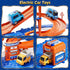 3-5 2-4 59PCS Set 2 Toddler Puzzle Race Cars Track Toys for Kids Age Years, Puzzles Car Track Includes Cars and Road