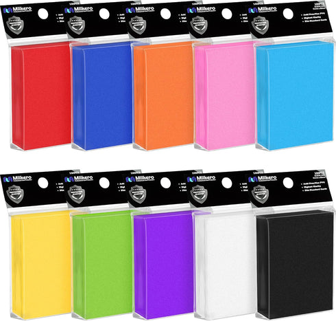 Mlikero 1000 Count Card Sleeves, Baseball Card Sleeves for Standard Cards, 10