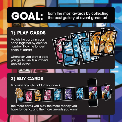 Avant Carde by Resonym: Board Game of Deck Building and Avant-Garde Art Collection