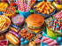 VOLUVOLU 500 Piece Puzzle for Adults, Hamburger Jigsaw Puzzles, Youths Favorite Foods Puzzles