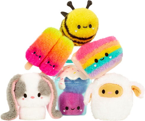 Fluffie Stuffiez Boba Drink Small Collectible Plush, Surprise Reveal Unboxing, Huggable Tactile Play