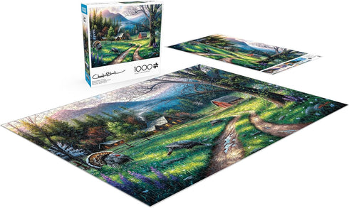 1000 Piece Jigsaw Puzzle for Adults - Bear Creek Ranch by Buffalo Games - Charles Black - 26.75 x 19.75