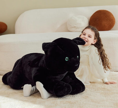 Toy,30" IKASA Black Cat Stuffed Animals Plush Toys,Giant Big Large Jumbo Soft Cute Huge Size Fluffy Plushy Fat