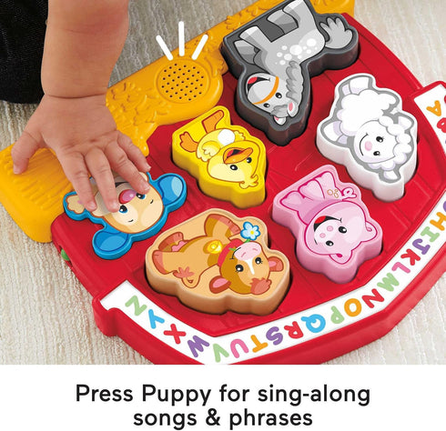 Fisher-Price Toddler Shape Sorting Toy - Laugh & Learn Farm Animal Puzzle with Music for Kids Ages 1+