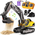 GraceDuck Remote Control Excavator Toys for Boys, 3 in 1 RC Excavator
