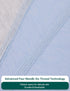 2-Way BABELIO Detachable Zip Sleeves Swaddle Temp-Sensing Baby Transitional Swaddle Arms Up Zipper Sleep Sack Soft Blue