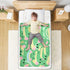 siphylline 52" 34" Cartoon Cute Crocodile Green Extra Large Resuable Changing Pad Covers Water Resistant Toddler Bed