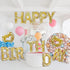 15 Pcs Happy Birthday Pool Float, Inflatable Letter Heart Pool Party Float Combo with 40 Pcs Adhesive Dots