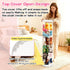47x11 Inch Stuffed Animal Storage Tube, Large Capacity Toy Storage Organizer with Zipper - Easy Assembly & Space Saving