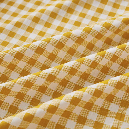 Infant,100% Brandream Baby Girl Crib Sheet Yellow Plaid Fitted Sheet Breathable Soft Standard Size Crib Mattress Sheet