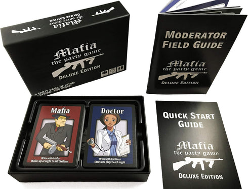 Apostrophe Games Mafia The Party Game Deluxe Edition – Lying, Bluffing, Deceit Card Game for Adults and Teens