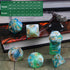 Set CiaraQ DND Polyhedral Dice with Dice Bag for Dungeons and Dragons RPG MTG Role Playing Table Games (Green Mixed