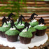 24 PCS Hockey Cupcake Toppers, Black Glitter Hockey Players Picks for Baby Shower and Birthday Party Decorations