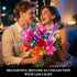Set 21 1054PCS, 12+ CUBIMANA Flowers Bouquet Building with LED Light, Flower Botanical Collection Block Toy, Rose Home