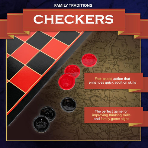 72 1188 Continuum Games Checkers Family Traditions Board Games for months to months