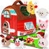 Avesa Baby Toys 6-12 Months - Soft Barn Toy with Stuffed Farm