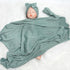 Reborn Baby Dolls Clothes Swaddle Blanket Set, 4 Pieces for 17-22 Inch Dolls, Girl Fake Baby
