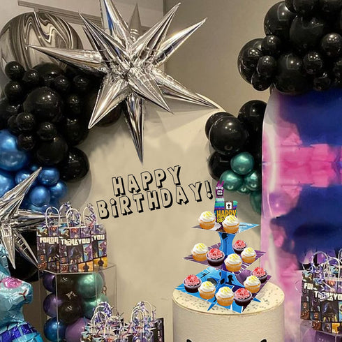 Video Game Birthday Party Supplies, 3 Tier Cupcake Stand for Boys Game Fans Birthday Decorations and Baby Shower Favors