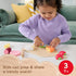 Set, 19-Piece Playset 3+ Fisher-Price Wood Pretend Play Toy Charcuterie Board with Wood & Fabric Food for Preschool