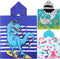 Chumia 3 Pack Kids Hooded Beach Poncho Towels Toddler Swim Pool Bath