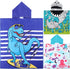Chumia 3 Pack Kids Hooded Beach Poncho Towels Toddler Swim Pool Bath