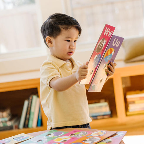 Melissa & Doug Poke-a-Dot Alphabet Learning Cards, Interactive Alphabet-Themed Learning Cards for Toddlers