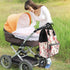 QSMJKLD Backpack Mommy Daypack Cherry Blossom Diaper Bag with Changing Pad, Pacifier Holder - Multifunction Travel