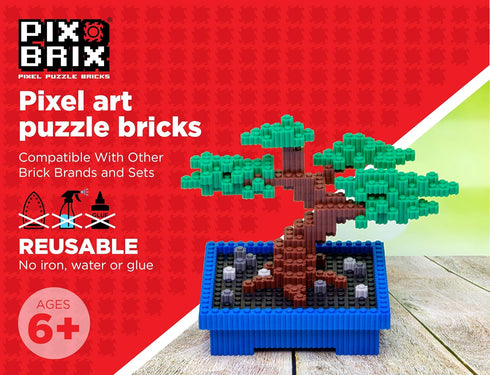 Pix Brix Pixel Art Puzzle Bricks - Animals and Arctic Pixel Playscene, 1,906 Pieces, STEM Toys for Ages 6+