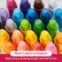 24 3 SYNCFUN Pcs Twistable Silky Crayons, Washable Crayons for Paper, Easy to Hold & Quick-Drying Art Supplies