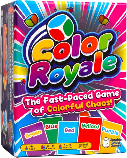 Zombie Ghost Games Color Royale Fast-Paced Family Card Game - Color Matching Party Game for