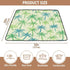 EtherSpher Summer Cozy 50'' 50''alfombra Green Palm Trees Soft Thick Baby Floor Play mat for Indoor Outdoor Breathable