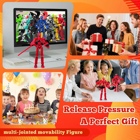 Aesinos T13 T13 Set,Collectors Assembly Completed Action Figure, Multi-Jointed Movable Robot Action Figure Desktop