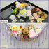 Boho Stuffed Animals Net Hammock, 55 Inch Toy Storage Corner Hanging Net Holder, Purple