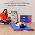 ECR4Kids 3-Section, 2in, Premium Folding Rest Mat, Sleeping Pad, Blue/Red