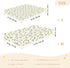 miaozhen 1 Pack 52x28 Cotton Baby Crib Sheets for Boys Girls Soft Breathable Cool Cars Rainbow and White Toddler