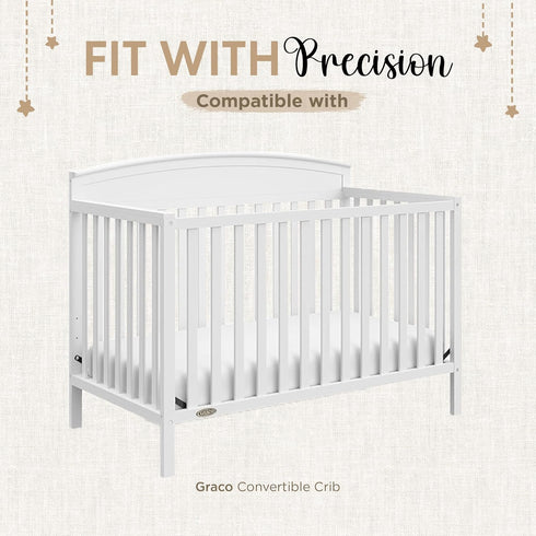 100% Cozy 52"x28" (2 Pack) Crib Sheets Organic Muslin Cotton Sheets for Boys & Girls, Fitted Sheets for Standard Crib