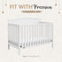 100% Cozy 52"x28" (2 Pack) Crib Sheets Organic Muslin Cotton Sheets for Boys & Girls, Fitted Sheets for Standard Crib