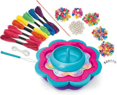 CRA-Z-Art Shimmer ‘N Sparkle 2-in-1 Spin & Bead Friendship Studio Bracelet Maker for Ages 8 and Up