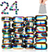 24pcs Rainbow Large Fridge Magnets - Irregular Polished Magnetic Stones for Home Kitchen Refrigerator Decorations