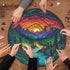 Magic Forest Puzzles for Adults 1000 Pieces Nature Round Tree Mountain River Sunset Landscape Jigsaw Puzzle