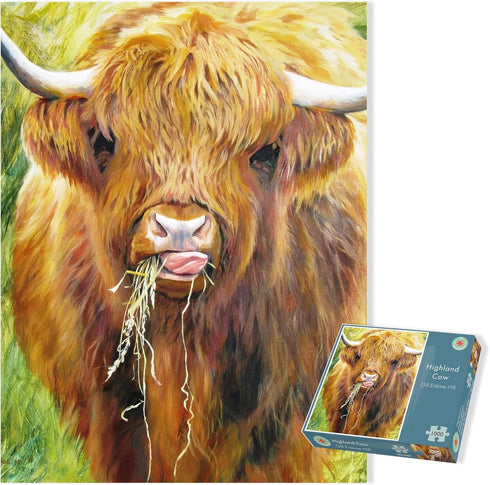 1000 Piece Jigsaw Puzzle for Adults - Highland Cow by Gill Erskine-Hill