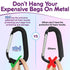 Stroller Hooks for Hanging Diaper Bags, Mommy Stroller Clip and Organizer Hook - Large Carabiner Clips
