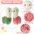 2 Pieces Llama Stuffed Animal 10 Inches Cute Llama Alpaca Plush Toy Gifts for Girls Boys Birthday Home Wedding Christmas Party Decorations(Green, Pink)