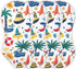 PaChyLuu 1 Pack 22 11 Inch Cute Cartoon Beach Theme Muslin Burp Cloths Cotton Absorbent Baby Burping Rags for Boys
