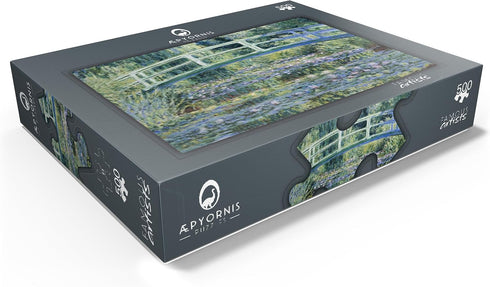 MyPuzzle 500 Piece Jigsaw Puzzle - Claude Monet's Water Lilies and Japanese Bridge 1899 for Adults