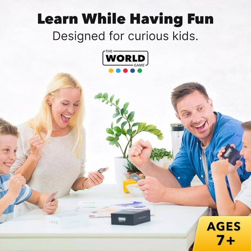 8-12 The World Game - Geography Card Game - Educational Games for Kids, Family and Adults - Cool Learning Gift Idea