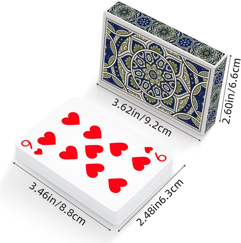 Metsyth 2 Pack, Set Playing Cards Deck of Cards, Standard Poker Card for Adults,Easy Shuffle Unique Design Fun Card