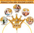 3 Pcs Large Gold Crown Balloons (38.2" x 35.4") - Durable Princess Birthday Party Decorations for Photoshoots,