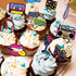 Clabby 32 Pieces 80s 90s Cupcake Topper Theme Decorations, Hip Hop Cake Supplies for Adults, Roller Skate